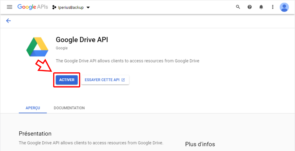 iperius google drive
